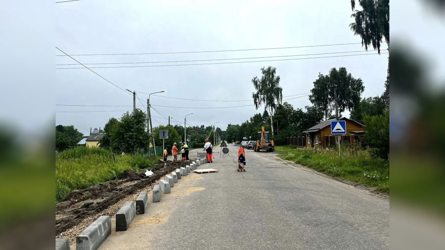 В поселке Некрасовское стартовал капремонт улицы Советской