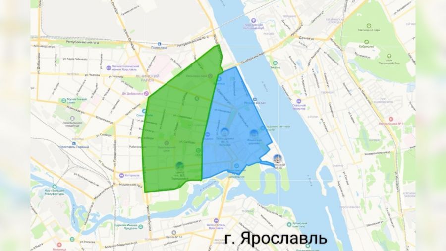 В Ярославле и Рыбинске показали схемы бесплатных парковок