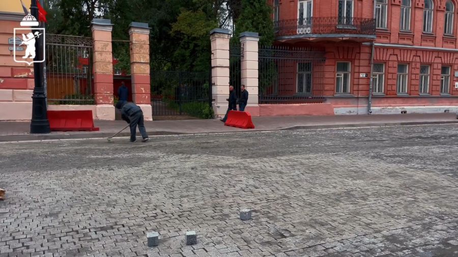 Участок улицы Советской в Ярославле выложат трехцветной плиткой