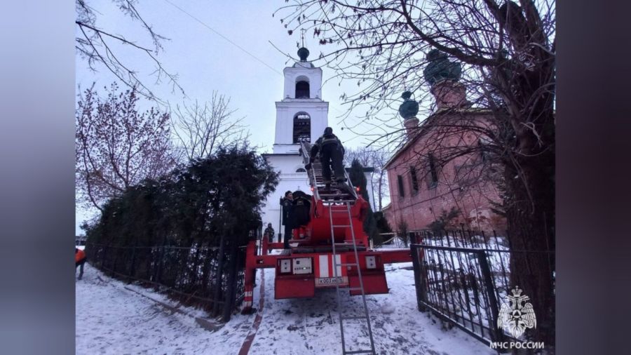 В Ярославле произошел пожар в храме на Волжской набережной