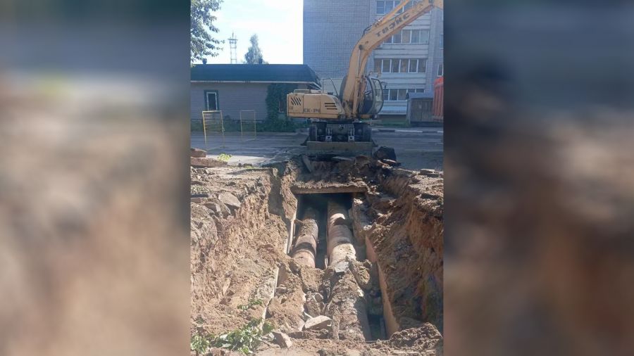 Из-за замены теплосетей в Переславле-Залесском перекрыли улицу