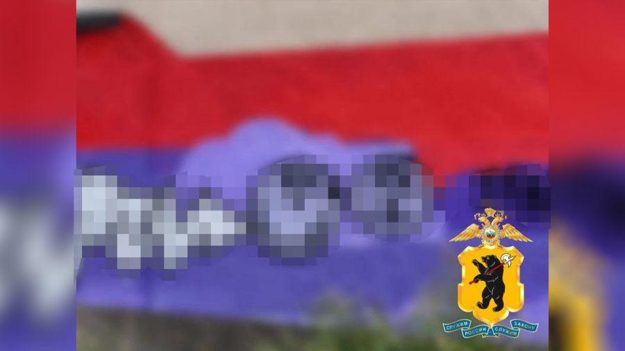 В Ярославле двое подростков разрисовали стену здания на проезде Доброхотова
