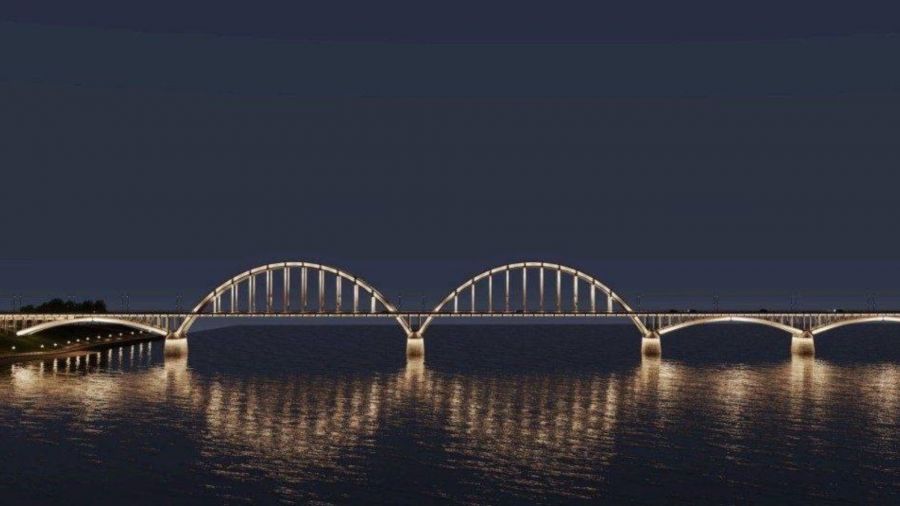 Рыбинский мост подсветят к 20 декабря