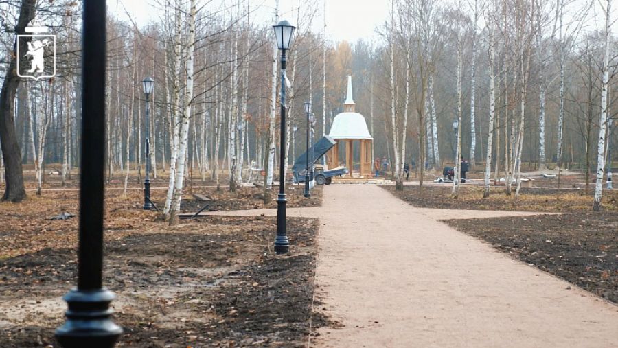 В Петропавловском парке Ярославля установили беседку