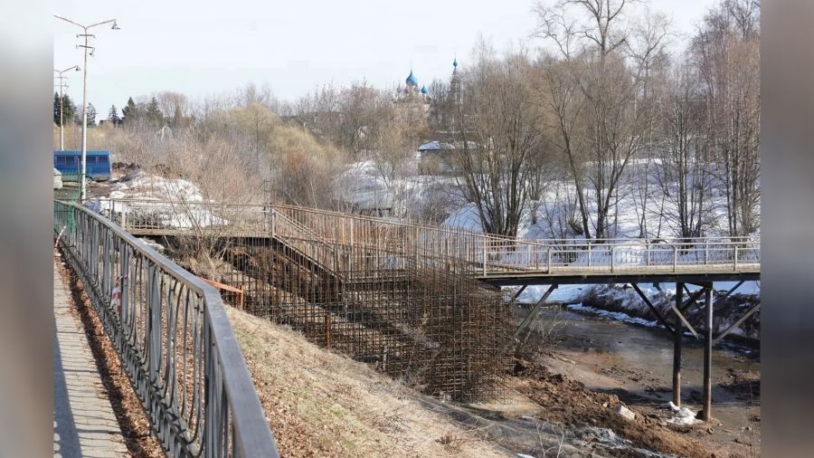 В Угличе началось строительство нового велопешеходного моста