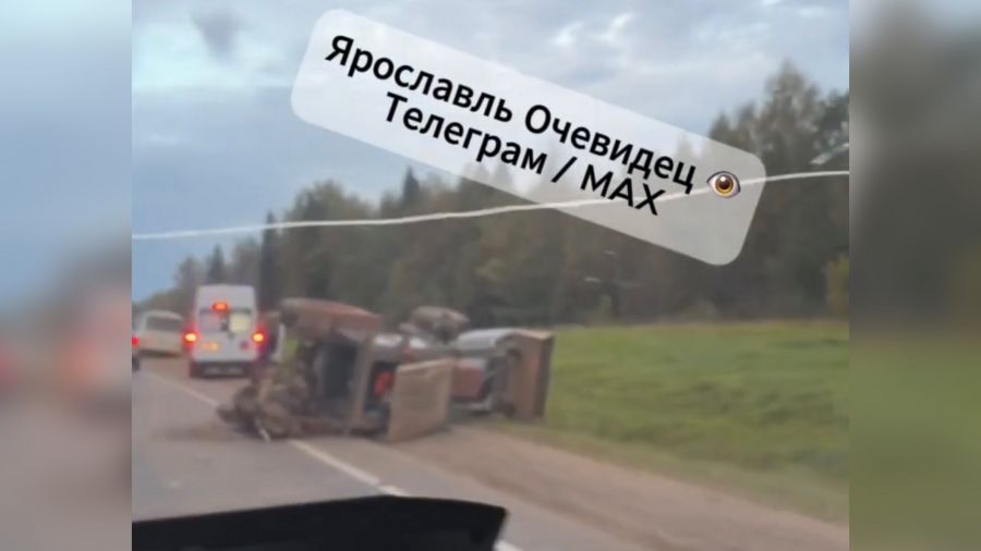 В Ярославской области в ДТП с грузовиком пострадал мужчина