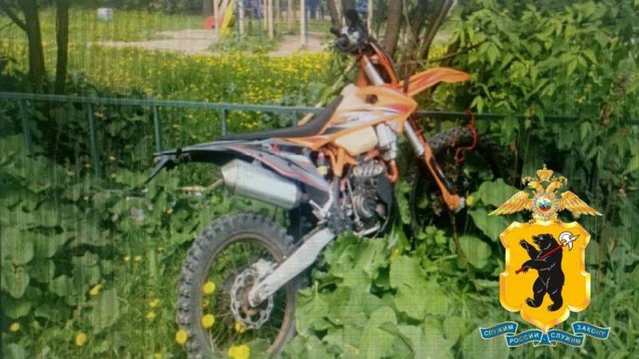 15-летний подросток из Тутаева угнал у жителя Рыбинска мотоцикл