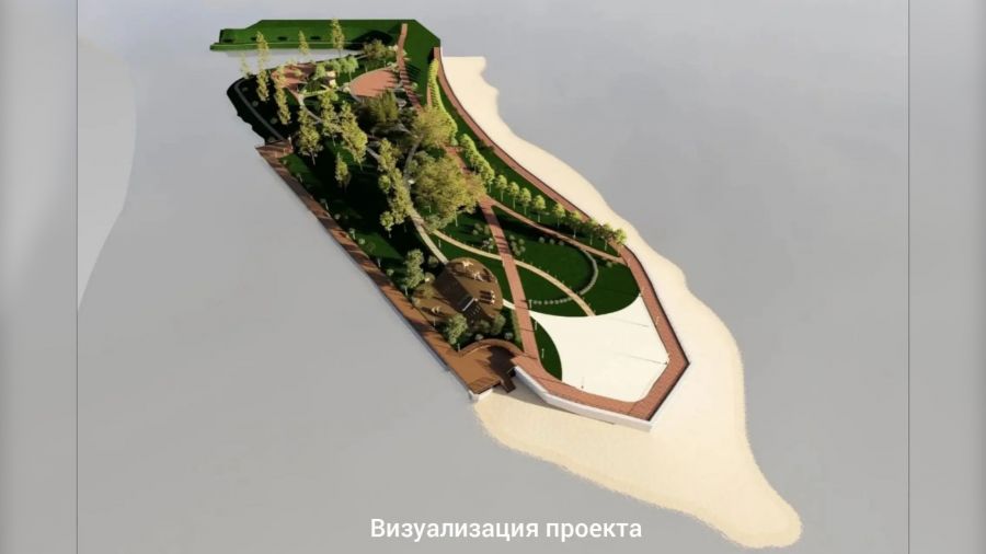 В Рыбинске началось строительство ландшафтного парка на Стрелке