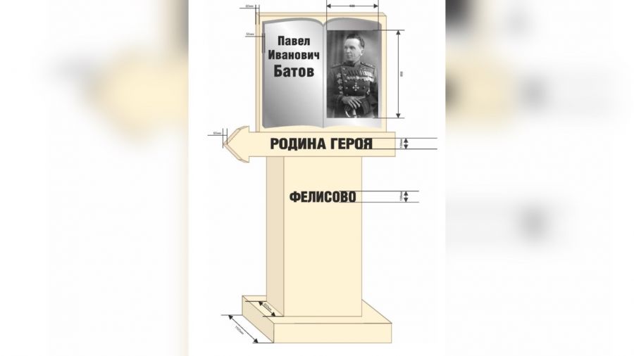В Рыбинском округе планируют установить стелу генералу Батову