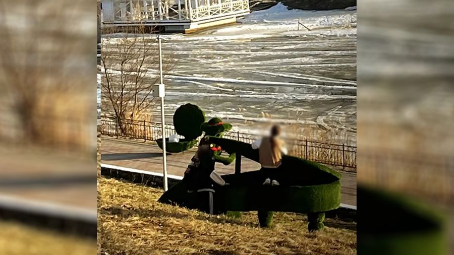 В поселке Некрасовское подростки облюбовали элементы декора на набережной Солоницы