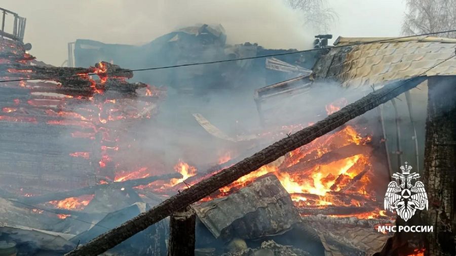 В Ярославской области сгорели два частных дома