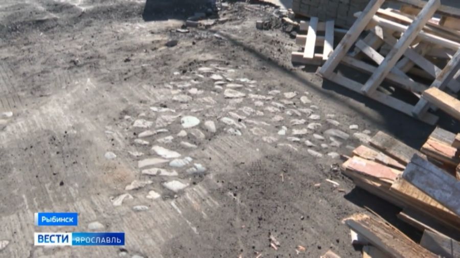 В Рыбинске территорию у Спасо-Преображенского собора выложат старинным булыжником
