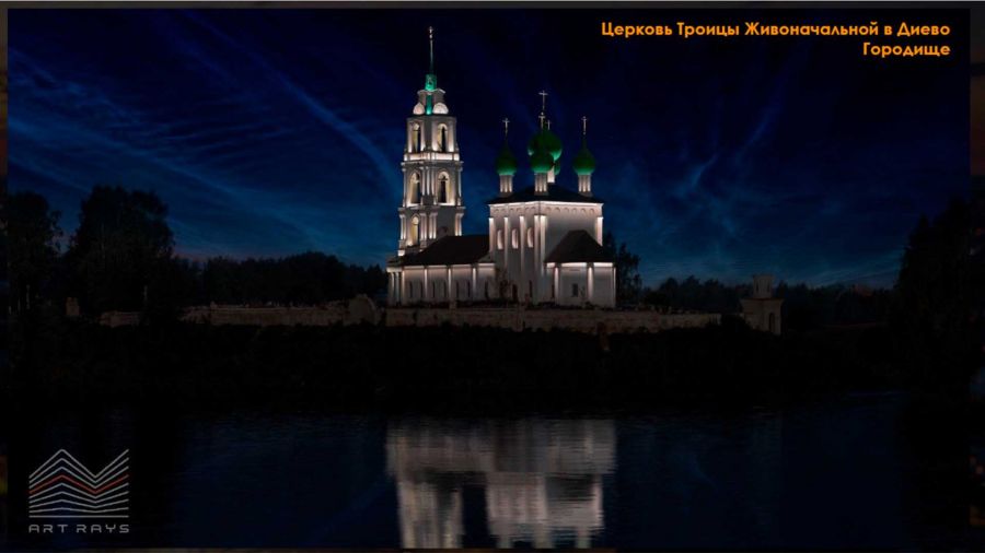Три храма в Некрасовском округе украсит архитектурная подсветка