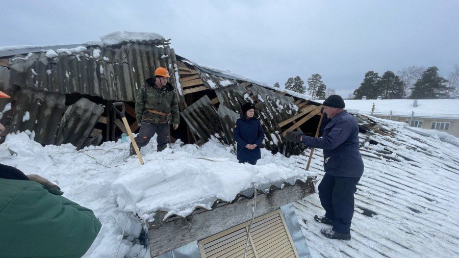 В Рыбинском районе обрушилась кровля многоквартирного дома