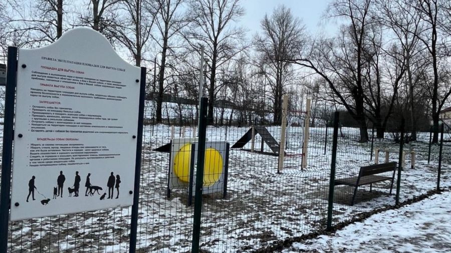 В центре Ярославля появились две площадки для выгула собак