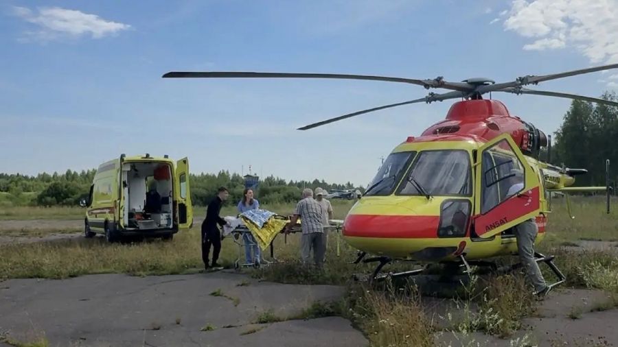 В Ярославле пострадавшую при пожаре девочку на вертолете доставили в Нижний Новгород
